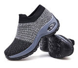 Women's Walking Shoes Sock Sneakers - Mesh Slip On Air Cushion Lady Girls Modern Jazz Dance Easy Shoes Platform Loafers