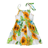 2019 Summer Kid Baby Girl Fashion Princess Floral Backless Sling Dress Children Girls Toddler Sleeveless Clothes Dresses