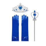 VOGUEON Cinderella Princess Costume for Girl Pageant Ball Gown Kids Off Shoulder Beads Tulle Dress Up Halloween Birthday Clothes