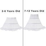 VOGUEON Cinderella Princess Costume for Girl Pageant Ball Gown Kids Off Shoulder Beads Tulle Dress Up Halloween Birthday Clothes