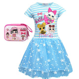 Toddler Girl Cartoon Pink Dress