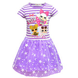 Toddler Girl Cartoon Pink Dress